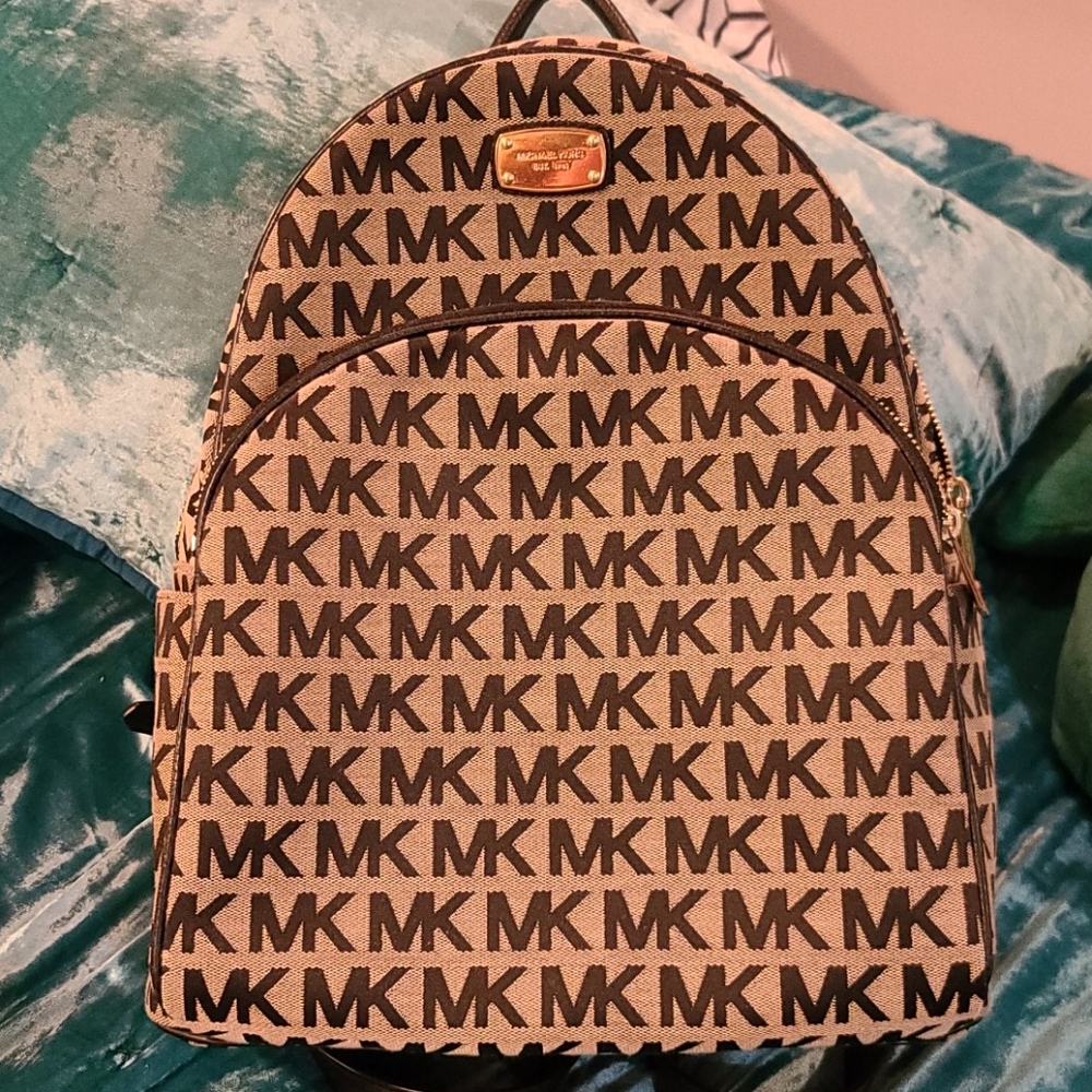Michael Kors large canvas backpack
